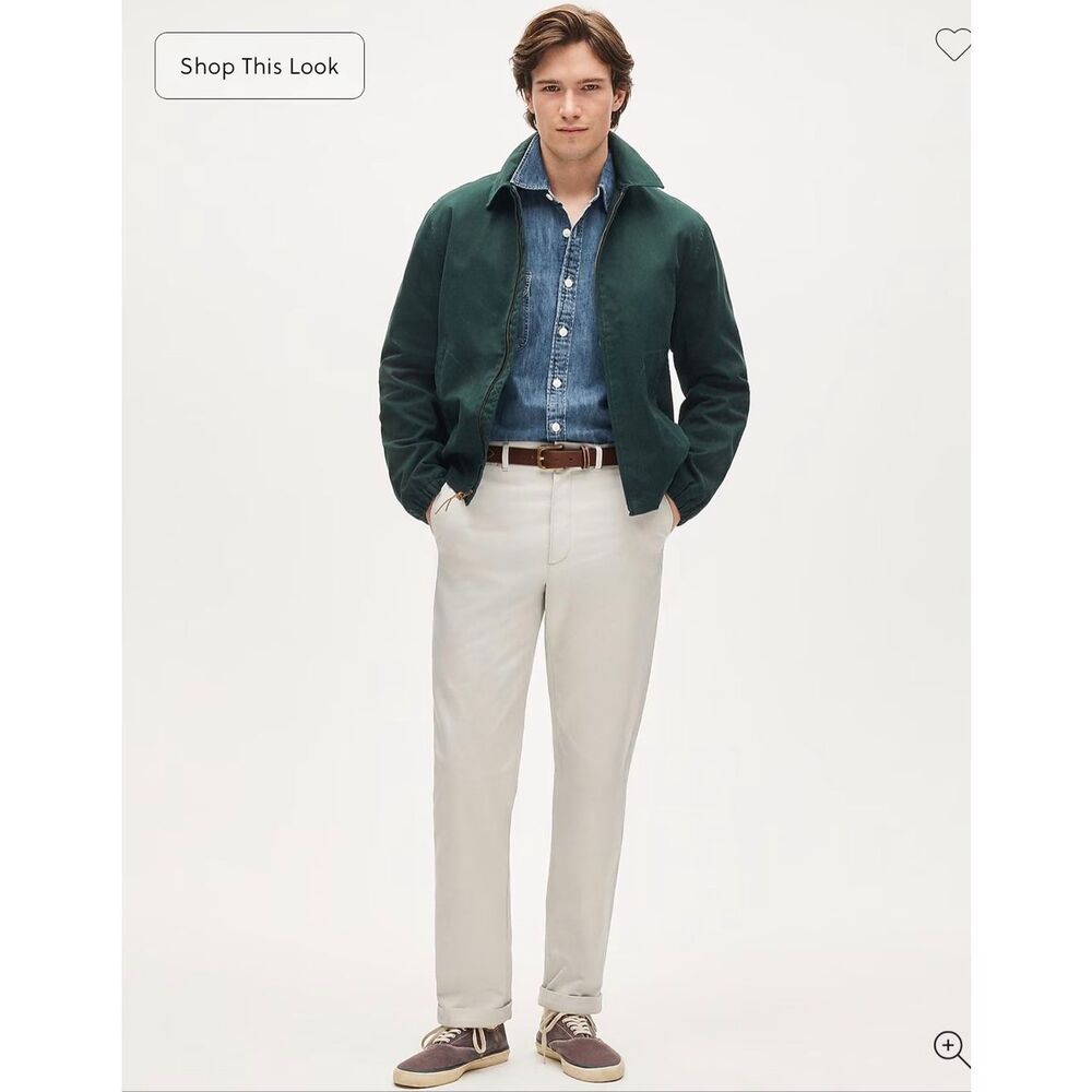 J. Crew Broken-in Straight chino pant in Stone NWT size 32/32